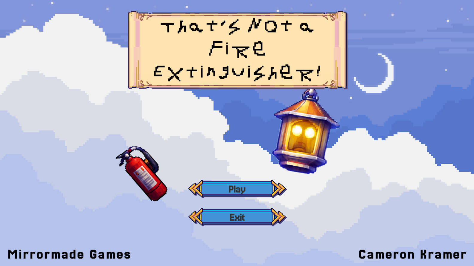 The title screen